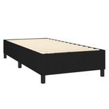 vidaXL Boxspringbed met matras en LED-verlichting, zwart, 80x200 cm, gestoffeerd