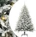 vidaXL Kunstmatige Voorverlichte Kerstboom met Ballenset Groen 180 cm