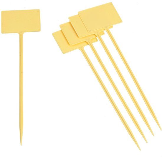Nature 5x Moestuin/groentetuin/kruidentuin plaatetiketten 8,5 cm - Moestuin stekers 5 stuks