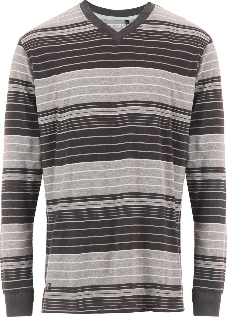 Pastunette for Men shortsleeve Pyjamashirt - Grey - Maat M - 8719833214806