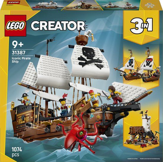 LEGO Creator 3-in-1 Klassiek Piratenschip 31387