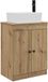 vidaXL Badkamermeubel met Wasbak Artisanaal eiken 54 x 35 x 83 cm