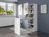 Bureau HARMO avec étagère 120 cm blanc