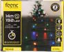 Feeric lights & Christmas Feeric lights Feestverlichting - gekleurd - 14 m - 192 led lampjes - zwart snoer - batterij