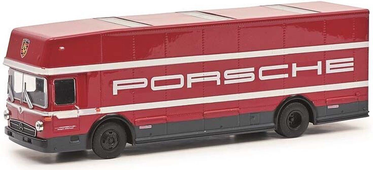 Schuco Mercedes Benz vrachtwagen O317 Renntransp. Porsche - Metaal - 2022