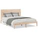 vidaXL Cadre de lit en bois massif 140x220 cm