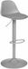 In Muisgrijs Metalen In Hoogte Verstelbare Keukenstoel – Barstoel Verstelbaar – Stijl en Comfort voor Bar- en Keukendecoratie – 103 x 45 x 45 cm