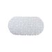 MSV 39 x 99 cm Transparant PVC Oval Badmat
