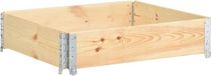 vidaXL Verhoogde Plantenbak 100x100 cm Massief Grenenhout