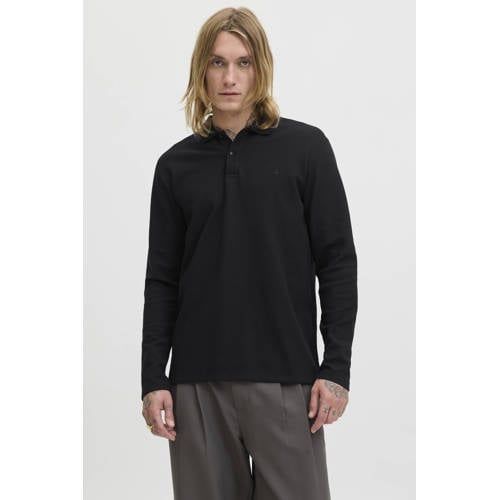 JACK & JONES Jjeaustin Polo Ls Noos, zwart, M