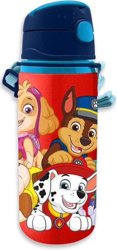 PAW Patrol Drinkfles aluminium rood 600 ml