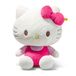 Steiff Hello Kitty knuffeldier, 30 cm, wit pluche met roze outfit