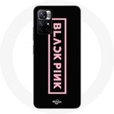 Blackpink Redmi Note 11 5G hoesje Blackpink VIP Tickets Blackpink logo Voorkant zwarte Maniacase