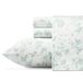 Laura Ashley Zacht satijnen katoenen beddengoedset: slank, glad en ademend woondecoratie, tuinpaleis blauw, kingsize