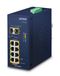 PLANET IP30 Ind 8-P 10/100/1000T Unmanaged Gigabit Ethernet PoE Switch Blauw