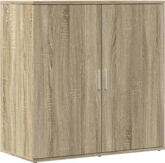 vidaXL Dressoir 79x38x80 cm bewerkt hout sonoma eikenkleurig