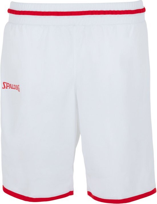 Spalding Move Basketbalshort Dames Basketbalbroek - Maat M - Vrouwen - wit/rood