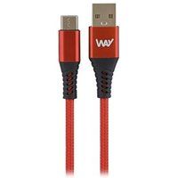 T'nB - USB-kabel - USB (M) naar 24 pin USB-C (M) - 2 m - rood