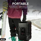 Gemini Sound MPA-2400 - 240 Watt - Draadloze IPX4 - Waterdichte Outdoor Draagbare Achterklep - Party Bluetooth Speaker op Wielen - Met Grote 24 Inch Woofer - Trolley Handvat