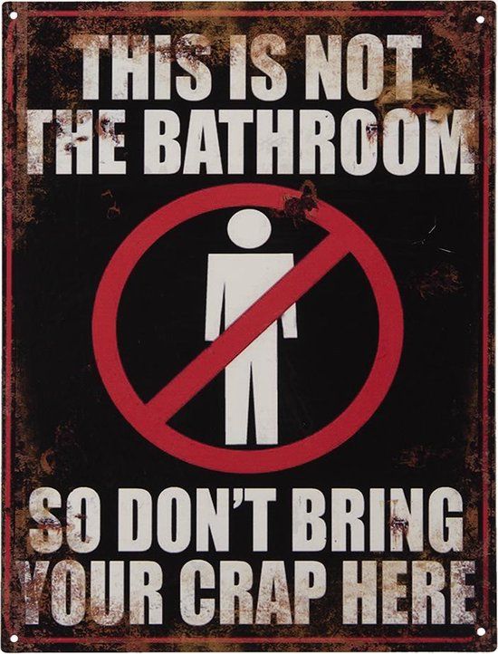 Clayre & Eef Tekstbord - 25x33 cm - Zwart - IJzer - Landelijk