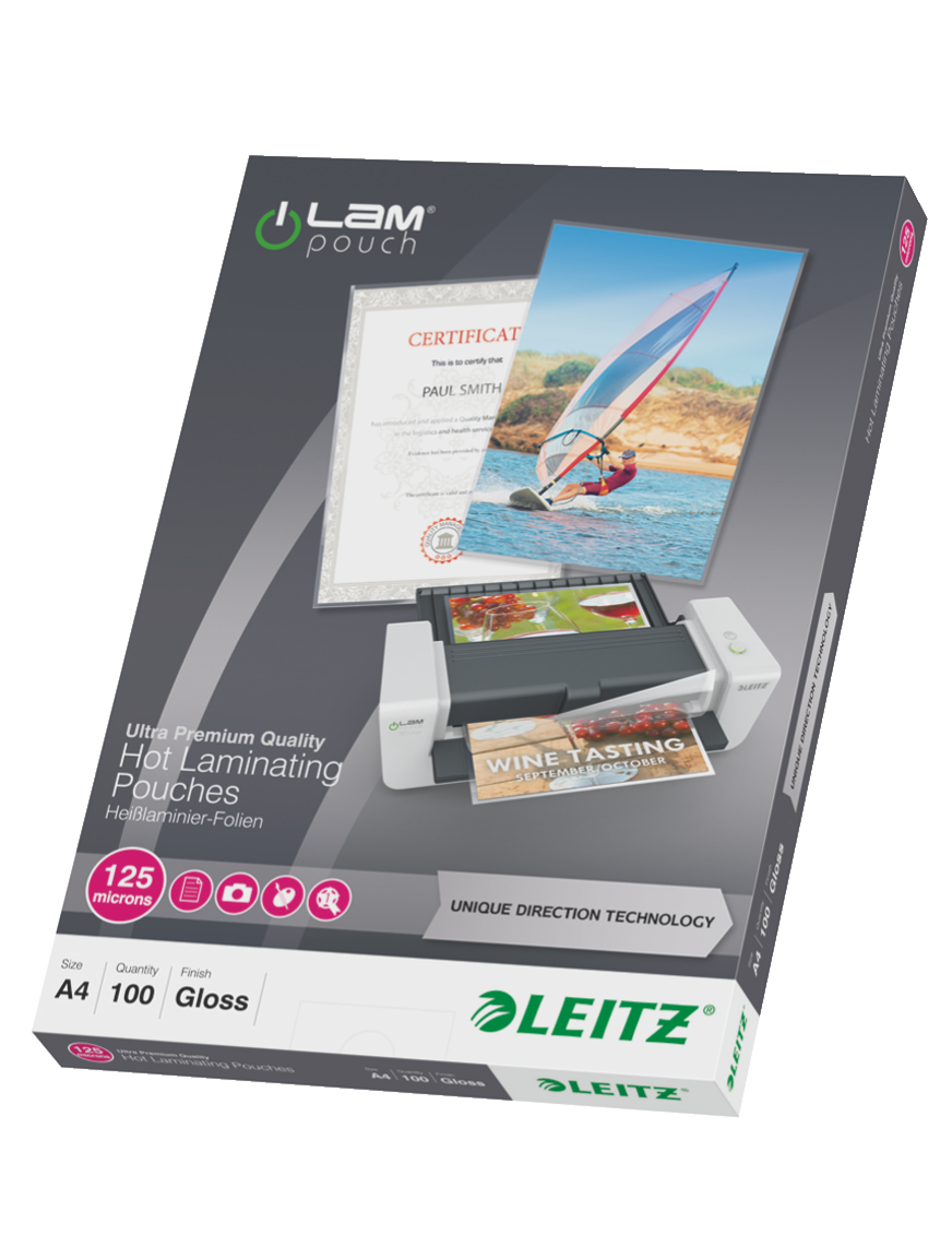 Leitz iLAM UDT - Laminatorzakken - Transparant - 100 stuks
