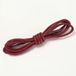 Bol 2 paires de lacets ronds fins cirés 2,5 mm Claret 0,9 m