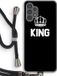Case Company® - Samsung Galaxy A13 4G Case with Cord - King Black - Back Cover