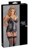 Cottelli Bondage Jarretelle setje – Met Handboeien – Zwart – XXL/95F