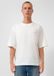 s.Oliver T-shirt à col rond et manches courtes pour homme, uni, blanc laine, XXL