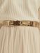 Bianco Evento PA91G Ceinture Mariage Or | Taille : XL