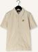 Lyle & Scott Ss Towelling Shirt Polo's & T-shirts Jongens - Polo shirt - Creme - Maat 170/176