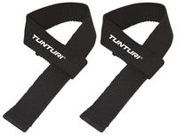 Tunturi Powerliftingstraps Zwart/Wit Nylon