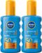 NIVEA SUN Protect & Bronze Zonnebrand Spray - SPF 50 - Duopack - 2x 200 ml