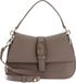 FURLA Flow Mini Top Handle Greige Taupe Leren Schoudertas