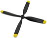 E-flite Propeller 4 Blade 10.5 x 8 P-51D 1.2m - EFLP105084BL