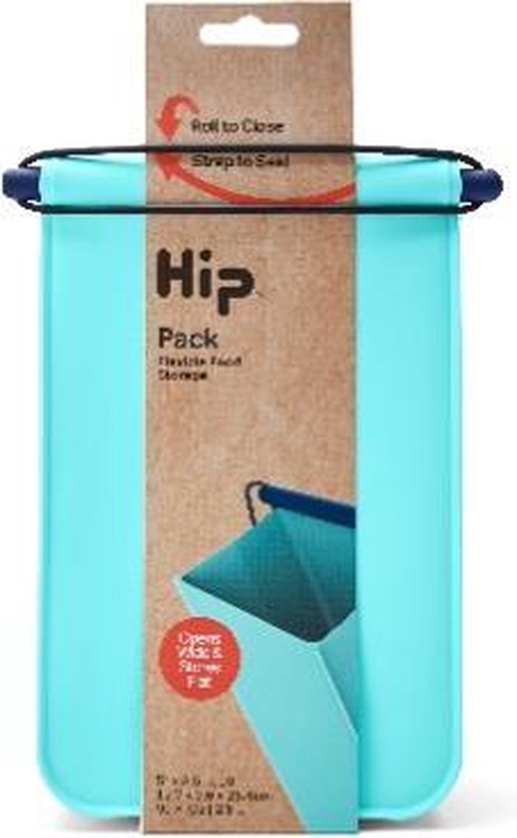 Hip Pack Medium - Herbruikbare Lunchzak - Siliconen/Polypropyleen - Blauw