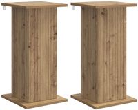 vidaXL Plantenstandaard 2 stuks Artisanaal eiken 30,5 x 30 x 60,5 cm