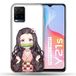 Beschermhoes Vivo Beschermhoes voor Vivo Y21 / Y21S / Y33S Manga Demon Slayer Nezuko