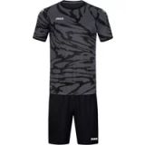 Jako Animal Shirt Korte Mouw Heren - Antraciet / Zwart / Wit | Maat: L
