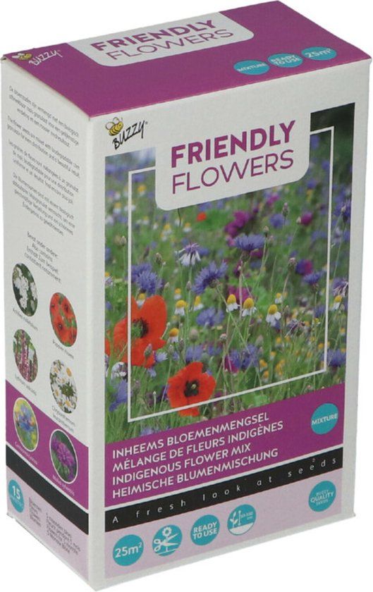 Buzzy Strooidoosje Friendly Flowers Inheems 25 m²