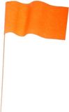 Merkloos / Sans marque Haza-Witbaard 150x Oranje papieren zwaaivlaggetje - Holland supporter/Koningsdag feestartikelen