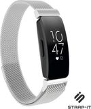 Strap-it Fitbit Inspire / Inspire HR / Inspire 2 Milanese band - zilver - Maat: S