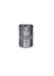 Pour Nath Déco Pour Sasha 272334-18 servetringen, kunstleer, PVC/polyester/polyurethaan, zilverkleurig, 10 x 15 x 10 cm, 6 stuks