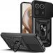 Techsuit Hoesje geschikt voor Motorola Edge 50 Ultra - Camshield Back Cover - Zwart