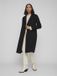 VILA VIJUICE COAT NOOS Dames Trenchcoat Zwart Polyester Viscose M