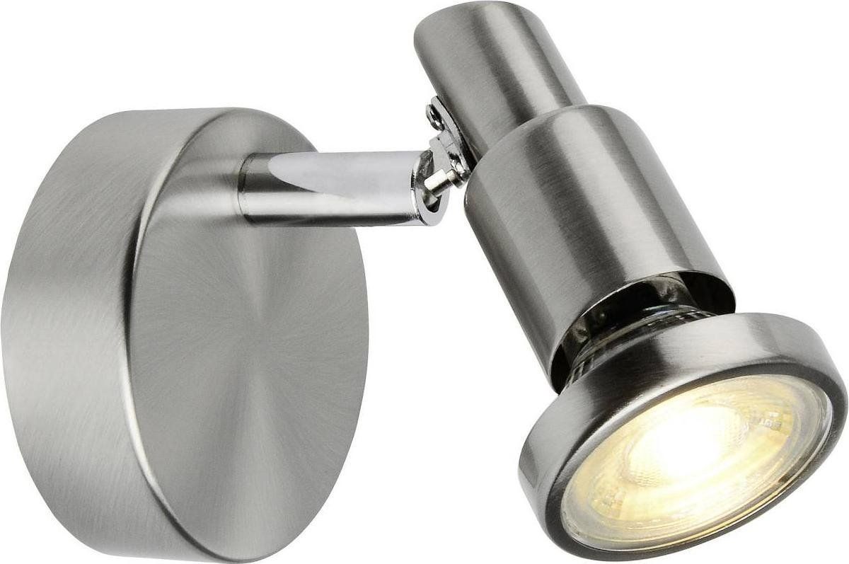 Brilliant lamp Ryan LED wandspot ijzer / chroom | 1x LED-PAR51, GU10, 5W LED reflectorlamp inbegrepen, (380lm, 3000K) | Schaal A ++ tot E | Draaibare kop