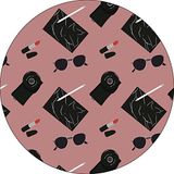Bonateks Ronde digitaal bedrukte muismat, antislip onderkant, voor kantoor en thuis, diameter: 22 cm