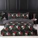 Portfolio Home Skulls and Roses dekbedovertrek Lits-jumeaux 240x220 cm Microvezel Multi colour