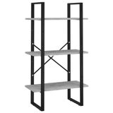 VidaXL Opbergrek 60x30x105 cm Metaal en Hout Betongrijs