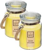 Atmosphera Geurkaars Citronella - 3 stuks - 500g - Citroengras - 84 uur brandtijd